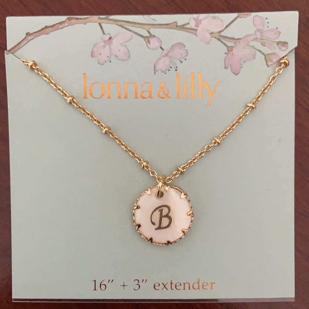 Lonna and Lilly Initial Gold-tone necklace